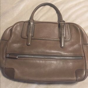 Calvin Klein leather bowling bag purse